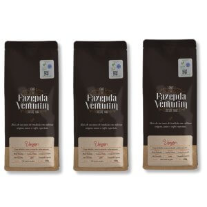 Kit Café Torrado em Grãos Veneto pct 250g (3un)